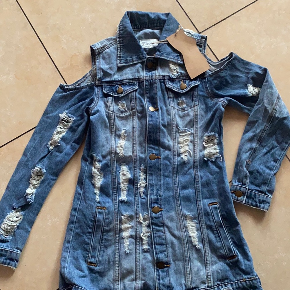 Jean jacket dress